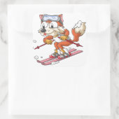 Skivos Vierkante Sticker (Tas)