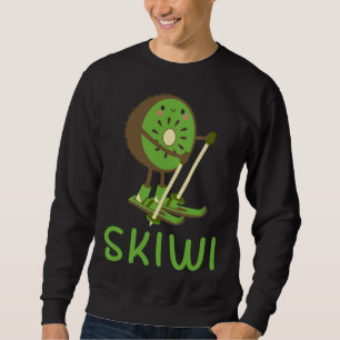 Skiwi Kiwi Ski Skiër Fruit Fruits Winter Sport App Trui