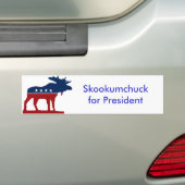 Skkokumchuck voor President Bumpersticker (Op auto)