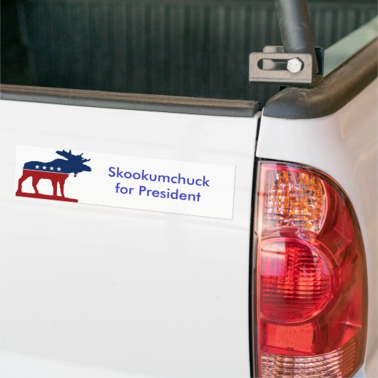 Skkokumchuck voor President Bumpersticker (Op Truck)