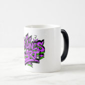 SklinesArt – Bold Graffiti Logo Magische Mok (Voorkant rechts)