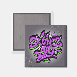 SklinesArt – Bold Graffiti Logo Magneet