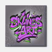 SklinesArt – Bold Graffiti Logo Magneet (Voorkant)