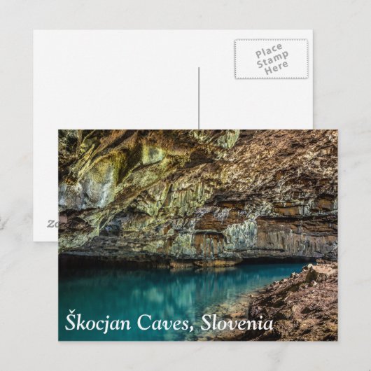 Škocjan beslaat het Sloveense werelderfgoed van de Briefkaart (Voorkant / Achterkant)