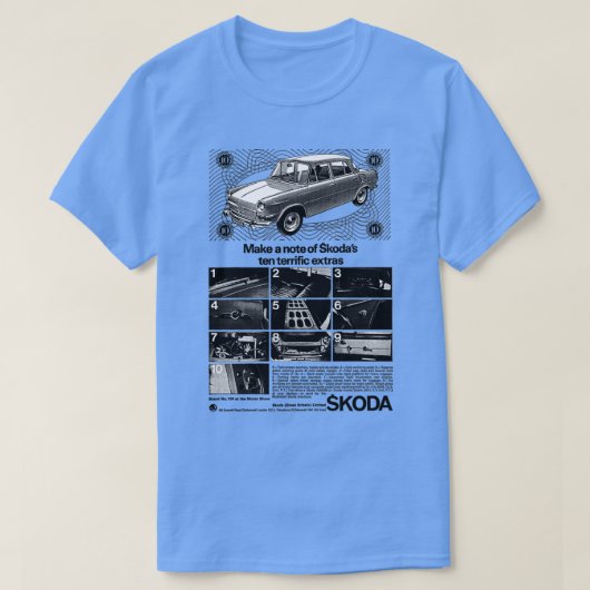 SKODA 1000 MB T-SHIRT (Design voorkant)