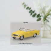 Skoda Felicia Roadster 1963 Briefkaart (Staand voorkant)