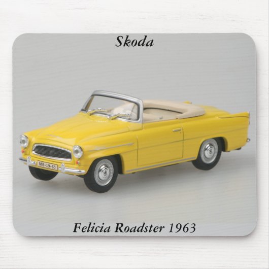 Skoda Felicia Roadster 1963 Mousepad Muismat (Voorkant)