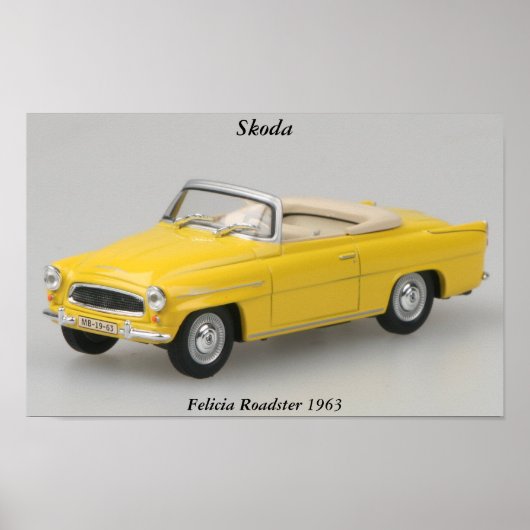 Skoda Felicia Roadster 1963 Print (Voorkant)