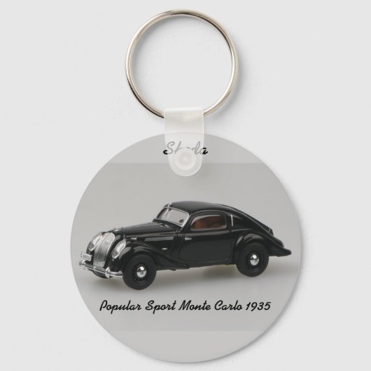 Skoda Popular Sport Monte Carlo 1935 Sleutelhanger (Voorkant)
