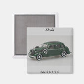 Skoda Superb 913 1938 Magneet (Voorkant / Achterkant)