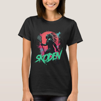 Skoden Indiaanse Slang Lacrosse T-shirt