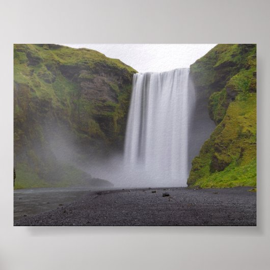 Skofafoss waterfall poster (Voorkant)