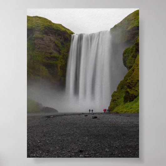 Skofafoss waterfall poster (Voorkant)