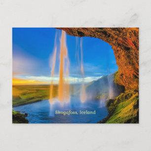 Skogafoss, IJsland Briefkaart
