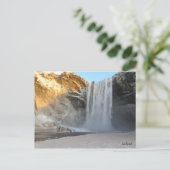 Skogafoss ijsland briefkaart (Staand voorkant)
