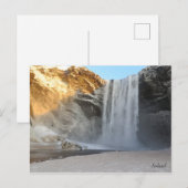 Skogafoss ijsland briefkaart (Voorkant / Achterkant)