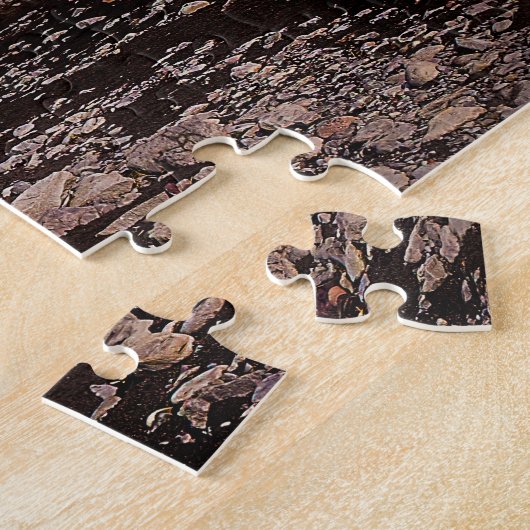 Skógafoss Puzzle met Gift Box Legpuzzel (Zijkant)