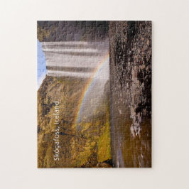 Skógafoss Puzzle met Gift Box Legpuzzel