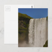 Skogafoss Waterfall IJsland Briefkaart (Voorkant / Achterkant)