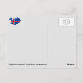 Skógafoss Waterfall, Skógá, Zuid-IJsland Briefkaart (Achterkant)