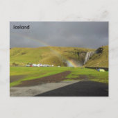 Skógafoss Waterfall, Skógá, Zuid-IJsland Briefkaart (Voorkant)