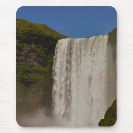 Skogafoss Waterval IJsland Mousepad Muismat (Voorkant)