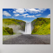 Skogafoss waterval in IJsland Poster (Voorkant)
