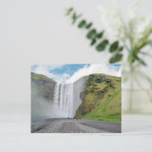 Skogafoss waterval - Skogar dorp, IJsland Briefkaart (Staand voorkant)