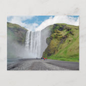 Skogafoss waterval - Skogar dorp, IJsland Briefkaart (Voorkant)