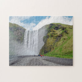 Skogafoss waterval - Skogar dorp, IJsland Legpuzzel