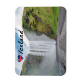 Skogafoss waterval - Skogar dorp, IJsland Magneet (Verticaal)