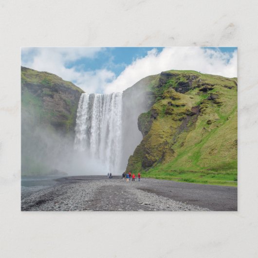 Skogafoss waterval - Skogar, IJsland Briefkaart (Voorkant)