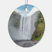 Skogafoss waterval - Skogar, IJsland Keramisch Ornament (Links)
