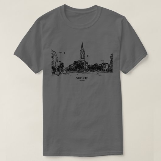 Skokie Illinois TShirt 1 (Design voorkant)