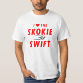 Skokie Swift, Yellow Line, CTA Rapid Transit T-shirt (Voorkant)