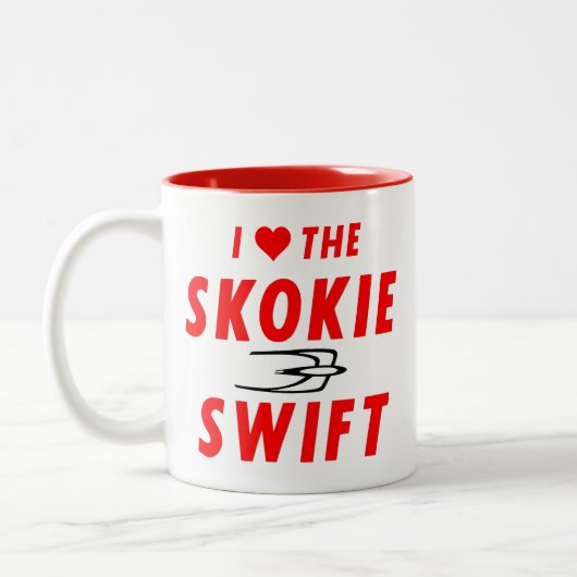 Skokie Swift, Yellow Line, CTA Rapid Transit Tweekleurige Koffiemok (Links)