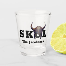 Skol en Gehoornde Helm Schietglas Shot Glas