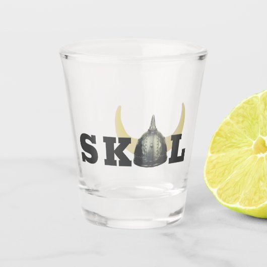 Skol en Horned Helmet Shot Glas (Voorkant)