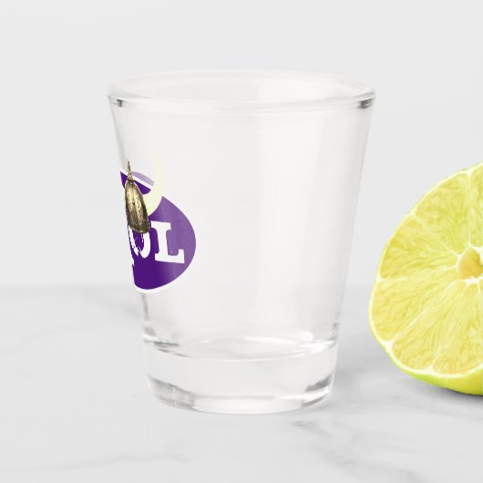 Skol en Horned Viking Helmet Shot Glas (Rechts)