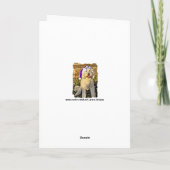 SKOL Golden doodle Dog Christmas Yule Holiday Kaar Feestdagen Kaart (Achterkant)