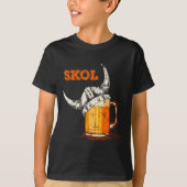 Skol Nordic Viking Helmet Drinking Gl  T-shirt (Voorkant)