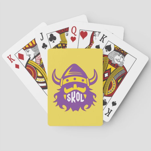 Skol Vikings Nordic Helmet Pplaykaarten Pokerkaarten (Achterkant)