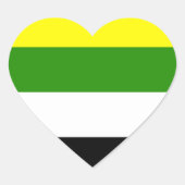 Skolioseksuele Pride Hart Sticker (Voorkant)