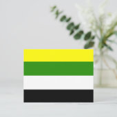 Skolioseksuele Pride Vlag Briefkaart (Staand voorkant)