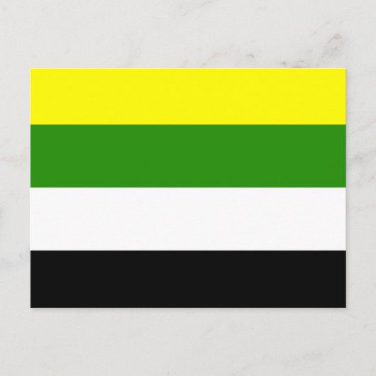 Skolioseksuele Pride Vlag Briefkaart (Voorkant)