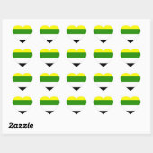 Skolioseksuele Pride-vlag Hart Sticker (Vel)