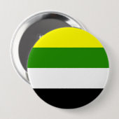 Skolioseksuele Pride-vlag Ronde Button 4,0 Cm (Voorkant /achterkant)