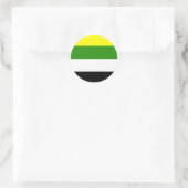 Skolioseksuele Pride Vlag Ronde Sticker (Tas)