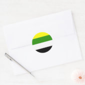 Skolioseksuele Pride Vlag Ronde Sticker (Envelop)