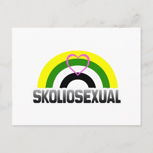 Skolioseksuele trots briefkaart (Voorkant)